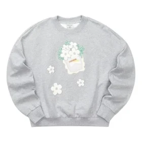 Maglione a maniche corte con stampa Skechers x XIAOLI “Grey White”