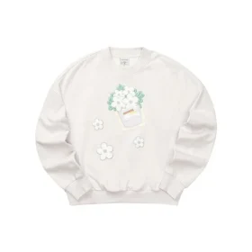 Maglione a maniche corte con stampa Skechers x XIAOLI “Grey White”