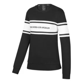 Maglione a maniche lunghe con stampa di lettere “Nero Bianco”