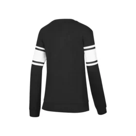Maglione a maniche lunghe con stampa di lettere “Nero Bianco”