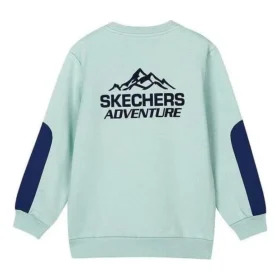 Maglione a maniche lunghe con stampa “Teal Blue”