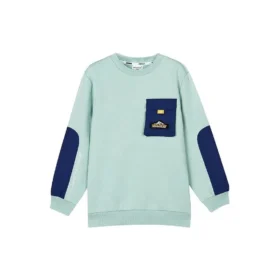 Maglione a maniche lunghe con stampa “Teal Blue”