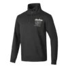 Maglione basic a maniche corte con mezza zip “Nero Bianco”