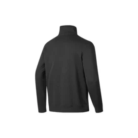 Maglione basic a maniche corte con mezza zip “Nero Bianco”