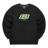 Maglione Brand Crew della serie Colorful Casual “Black Green”