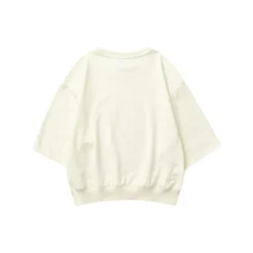 Maglione casual a collo rotondo con stampa a lettere “Beige” Maglione casual a collo rotondo con stampa a lettere “Beige”