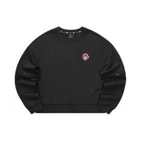 Maglione casual a girocollo “Black Red”