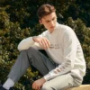 Maglione casual a girocollo “White”
