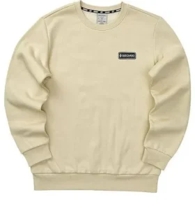Maglione casual a maniche lunghe con logo stampato “Beige”
