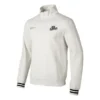 Maglione casual con collo rotondo e mezza zip “White Black”