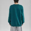 Maglione casual con stampa “Green White”