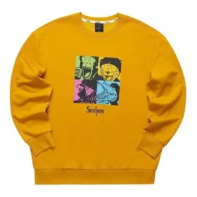 Maglione casual con stampa “Yellow Blue Purple”