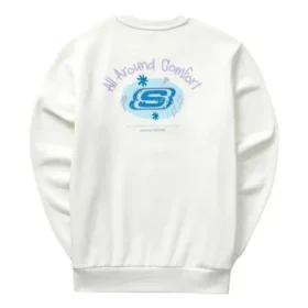 Maglione con cappuccio della serie Casual Colorata “Bianco Verde”