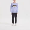 Maglione con cappuccio della serie Casual Colorata “Viola Giallo”
