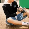Maglione con logo “Black Blue White”