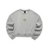 Maglione girocollo con grafica Smile “Nero Grigio Viola”