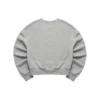 Maglione girocollo con grafica Smile “Nero Grigio Viola”