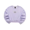 Maglione girocollo con grafica Smile “Nero Grigio Viola”