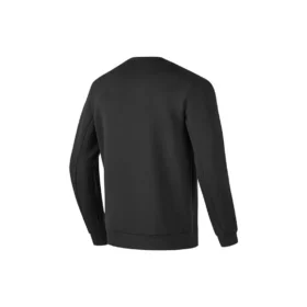 Maglione girocollo con logo sportivo stampato “Nero”