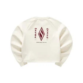 Maglione girocollo con logo stampato “White Red” Maglione girocollo con logo stampato “White Red”