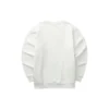 Maglione girocollo con stampa di lettere della serie Diamond “Bianco Nero”