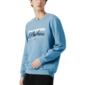 Maglione girocollo con stampa di lettere “Teal”