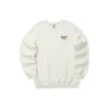 Maglione girocollo con stampa di lettere “White Gold”