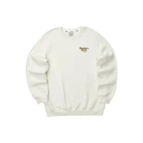 Maglione girocollo con stampa di lettere “White Gold”