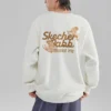 Maglione girocollo con stampa di lettere “White Gold”