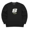 Maglione Sport Letter Crew “Black White”