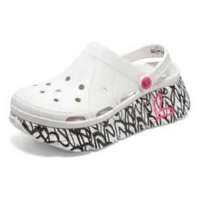 Max Cushioning Foamies “Bianco Nero Rosa”