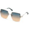 Occhiali da sole quadrati oversize senza montatura Occhiali da sole quadrati oversize senza montatura