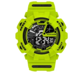 Orologio digitale verde neon
