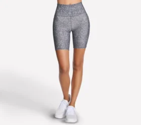 Pantaloncini da ciclismo a vita alta da 8 pollici con stampa GO FLEX