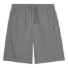 Pantaloncini sportivi dritti a vita media con coulisse “Grigio”