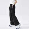 Pantaloni casual a vita alta con logo “Black”
