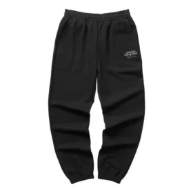 Pantaloni casual affusolati con stampa a lettere “Black”
