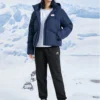 Pantaloni casual affusolati e caldi con fodera in pile “Nero Bianco Blu navy”