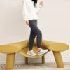Pantaloni casual colorati in maglia con coulisse “Grigio”