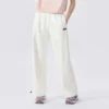 Pantaloni casual dritti con logo “Bianco”