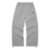 Pantaloni casual dritti con logo “Grigio”