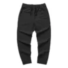 Pantaloni casual dritti in tessuto della serie Diamond “Black”