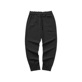 Pantaloni casual dritti in tessuto della serie Diamond “Black”