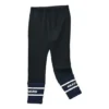 Pantaloni in pile a maglia fitta con coulisse “Nero Bianco”