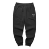Pantaloni sportivi affusolati e caldi con fodera in pile e lettere “Black Grey”