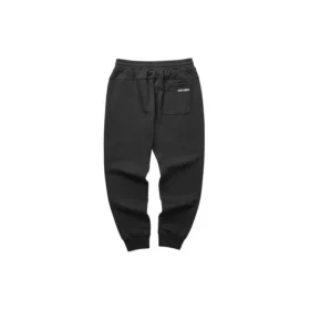 Pantaloni sportivi affusolati e caldi con fodera in pile e lettere “Black Grey”