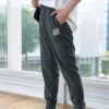 Pantaloni sportivi affusolati in maglia con logo stampato “Nero Blu Navy Grigio”