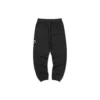 Pantaloni sportivi affusolati in pile “Black Grey”