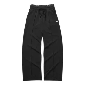 Pantaloni sportivi casual larghi a tinta unita “Nero Grigio”