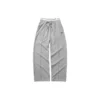 Pantaloni sportivi casual larghi a tinta unita “Nero Grigio”
